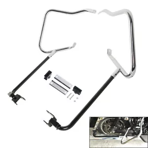 Chrome Saddlebag Guards Crash Bar Fit For Harley Touring Road King 2014-up - Picture 1 of 9