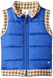 Gilet reversibile in pile corazzato bianco Sierra per bambini - Blu - 3T - Nuovo - Foto 1 di 2