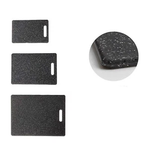 Black Chopping Board Set of 3 Plastic Kitchen Cutting Boards Large Non-Slip Easy - Picture 1 of 3