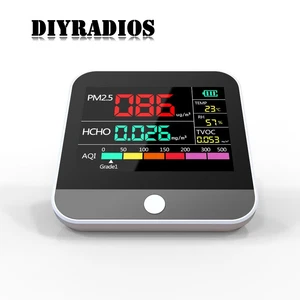 DM306 8-in-1 Air Quality Monitor Formaldehyde Detector for TVOC PM2.5/PM10/PM1 - Picture 1 of 4