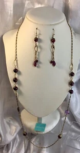 Swarovski Fabienne Pearls Necklace,Earrings,NEW.retailed $65..REDUCED - Picture 1 of 7