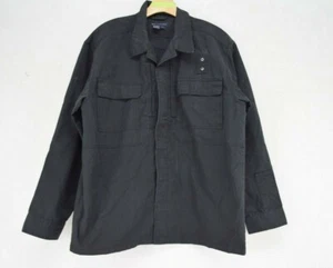 5.11 Tactical Series Police Dress Shirt Black Large w/Silver Button - Picture 1 of 8