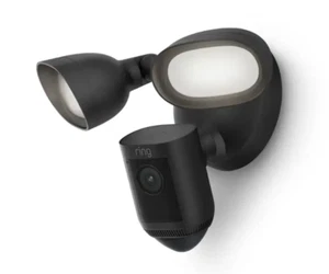 Ring Floodlight Cam Wired Pro with motion-activated 1080p HD video, Black - Picture 1 of 1