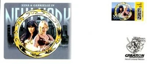 XENA & GABRIELLE IN NEW YORK - KREATIONSSTEMPEL & UMSCHLAG - CHAKRAM US-STEMPEL - Bild 1 von 1