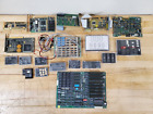 LOT OF Vintage Computer Circuit Boards / Cards, IC , LOOK!!  Gold Chips, Etc