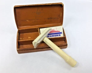 Safety Razor Tourist Plastic USSR Soviet Russian Case Set - Picture 1 of 24