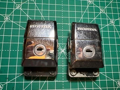 HONDA GOLDWING GL1100 1980-1983 CERRADURA DE MALETERO DE VIAJE Juego de 2 SIN LLAVES USADO C4 Foto 1 de 4