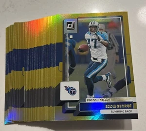 (17) 2022 Donruss Premium Set GOLD Press Proof #75 Eddie George Lot Titans - Bild 1 von 1