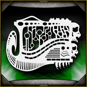 Plantilla de plantilla de aerógrafo Biomech Mayhem Airsick - Imagen 1 de 1