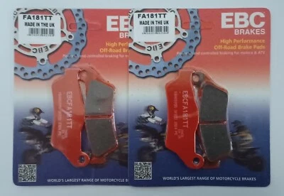 Pastillas de freno de disco delanteras de carbono EBC (2 juegos) para Ducati Monster 695 (2007 a 2008) Foto 1 de 4