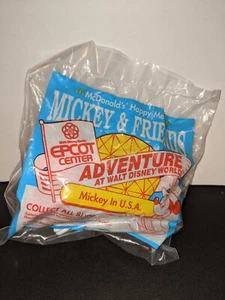 1993 McDonald's Happy Meal Toy Epcot Center Disney Mickey in USA NIP - Picture 1 of 3