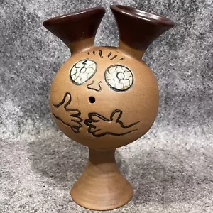 Vintage Critter Vase SDW Stoneware Designs West Robert Maxwell Pottery Alien MCM - Picture 1 of 11