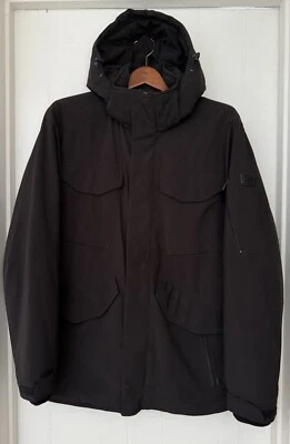 Tumi Ultra Warm BLACK Insulated Removable Hooded Coat Zip Pockets Parka Men's M - Image 1 of 4