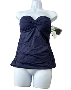 Anne Cole Swimsuit Tankini Large Purple Women’s Swimwear Beach - Picture 1 of 8