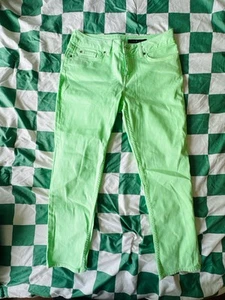 Tommy Hilfiger Pants Womens Neon Green Size 29 - Picture 1 of 5