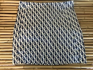 J. Crew Seahorse / Beachy Skirt Size 00 Navy And White. Stretchy And Super Cute - Picture 1 of 8