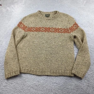 VTG Abercrombie Fitch Sweater Womens M Beige Oatmeal Marl Wool Canada 90s Slouch - Picture 1 of 15
