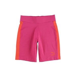 Puma Womens Classics Athletic Compression Shorts, Pink, Small - Picture 1 of 2