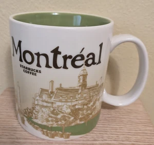 2012 Starbucks 16 Unzen Kaffee Tee Becher Montreal grün & hellbraun - Bild 1 von 6