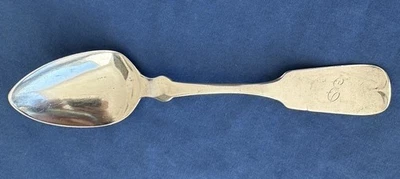 1800s New York Premium Charles Shaver "Pure Coin" Silver Teaspoon Utica Antique - Image 1 of 4
