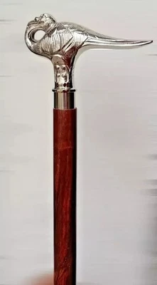 Bastón antiguo de latón estilo cisne Hércules Poirot artículo de regalo Foto 1 de 4