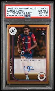 Lamine Yamal RC Auto Gold Refractor /50 Topps Chrome Merlin UCC PSA AUTO 10 - Bild 1 von 1