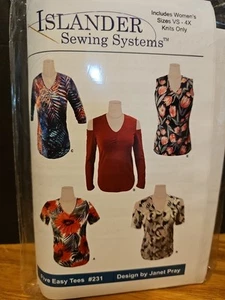 NUEVAS CAMISETAS Islander Sewing Systems CINCO FÁCILES #231 Janet Pray VS-4X TEJIDOS ENVÍO GRATUITO - Imagen 1 de 3