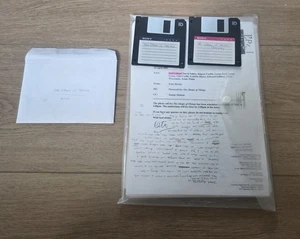 Guión original "La forma de las cosas" con notas y discos - Imagen 1 de 8