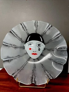 Dorothy Thorpe Clown Teller Glas - Bild 1 von 9