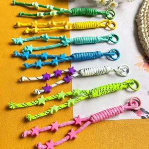 Small Fresh Keychain on The Phone Charm Colorful Keychain Lanyard - Photo 1 sur 19