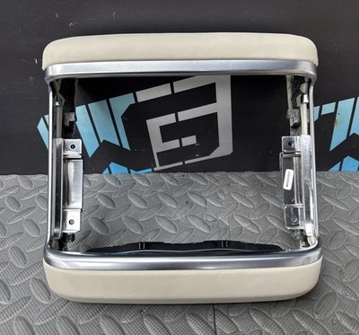 OEM 2021-2024 Tesla Model S Center Console Rear Display Screen Bezel Trim Cream - Image 1 of 4