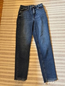 Women’s Good American Weekender Relaxed Tapered Jeans Indigo394 0/25 NWOT - Picture 1 of 17
