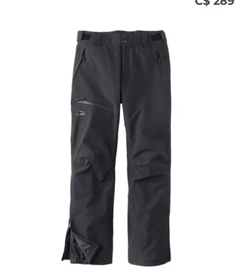L.L.Bean Black Wildcat Waterproof Insulated Ski Snow Pants Womens L - Image 1 of 4