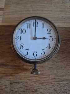 Antique Swiss Doxa 8 Day Car Travel Clock Dashboard Analogue 1920s A51 - Picture 1 of 9