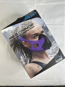 ADURO Sport Peak Resistance High Altitude Training Mask Purple - NEW - Picture 1 of 4