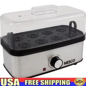 Egg Cooker 8 Egg Capacity Stainless Steel Automatic Shutoff BPA Free Poacher New - Picture 1 of 5