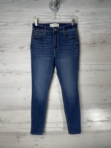 Hollister Jeans Damen 6 kurze Medium Wash High-Rise Super Skinny Stretch W28 - Bild 1 von 17
