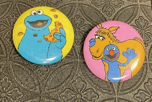 Lote de 2 pines de colección Cookie Monster & Grover Sesame Street - Imagen 1 de 2