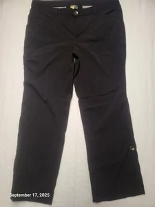Pantaloni da viaggio donna Eddie Bauer e Capri neri taglia 12 usati in ottime condizioni - Foto 1 di 12