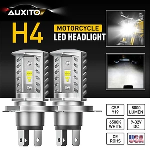 2PCS H4 9003 LED Bulbs White 360° High Low Beam Motorcycle Headlight High Power - Picture 1 of 11