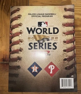 2022 MLB OFFICIAL WORLD SERIES PROGRAM - HOUSTON ASTROS vs PHILADELPHIA PHILLIES - Picture 1 of 2