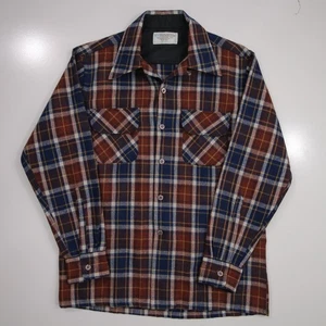 Montgomery Ward Boardhemd Herren M 15-15,5 Rockabilly Wolle Loop Kragen JC Penney - Bild 1 von 20