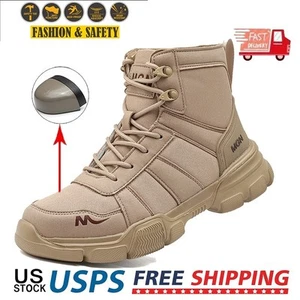 Indestructible Tactical Boots Mens Steel Toe Bulletproof Work Boots Safety Shoes - Picture 1 of 33