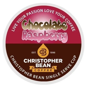 Christopher Bean Café Chocolate Frambuesa Single K Tazas Una Caja 18 Unidades Reg - Imagen 1 de 1