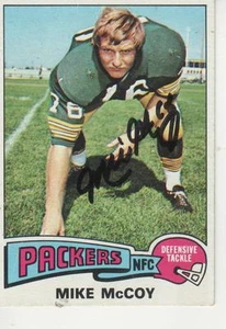 Mike Mccoy 1975 firmado topps #362 - Green Bay Packers - Imagen 1 de 1