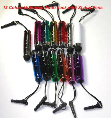13 colors Universal Audio Jack Mini Stylus Pens for iPad1,2,3 & All Smart Phone - Image 1 of 2
