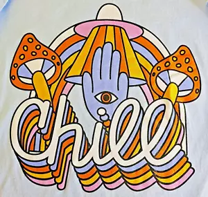 EARTHBOUND by In Your Face - Trip 'N Chill Damen T-Shirt - Größe Small Neu mit Etikett - Bild 1 von 8