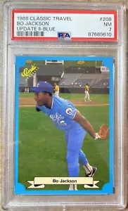 🔥Bo Jackson 1988 Classic Travel - update II blue #208 PSA 7 KC Royals ⚾️ - Picture 1 of 2