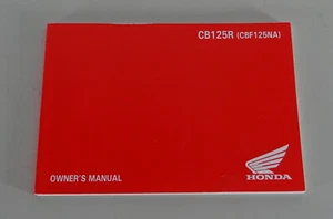 Owner's Manual / Handbook Honda CB 125 R (CBF 125 NA) from 10/2020 - Bild 1 von 1