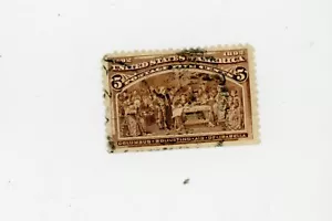 1893 - The Columbian Exposition Stamp Issue - Scott Catalog #234 Used LH - Picture 1 of 1